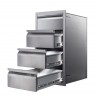 Memphis Grills Three Drawer Stack 15" - Opened Drawer - Memphis Grills Three Drawer Stack 15" - Opened Drawer
