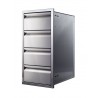Memphis Grills Three Drawer Stack 15" - Angled - Memphis Grills Three Drawer Stack 15" - Angled