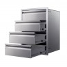 Memphis Grills Four Drawer Stack 21" - Opened - Memphis Grills Four Drawer Stack 21" - Opened