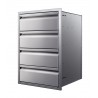 Memphis Grills Four Drawer Stack 21" - Angled - Memphis Grills Four Drawer Stack 21" - Angled