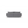 Innovation Living Frode Sofa In Twist Granite Upholstered Arms and Dark Wood Legs - Back - Innovation Living Frode Sofa In Twist Granite Upholstered Arms and Dark Wood Legs - Back
