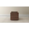 Furnitech 24" Single Drawer Contemporary Walnut End Table - Front - Furnitech 24" Single Drawer Contemporary Walnut End Table - Front