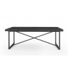 Furnitech Signature Home Collection X Coffee Table - Ebony Angle - Furnitech Signature Home Collection X Coffee Table - Ebony Angle