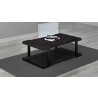 48" Art Deco Coffee Table with Italian engineered Veneers and High Gloss Black Lacquer Solid wood Frame - 48" Art Deco Coffee Table with Italian engineered Veneers and High Gloss Black Lacquer Solid wood Frame