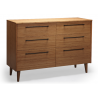 Sienna Six Drawer Dresser - Caramelized - Sienna Six Drawer Dresser - Caramelized