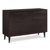Sienna Six Drawer Dresser - Mocha - Sienna Six Drawer Dresser - Mocha
