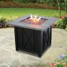 Mr. Bar-B-Q Endless Summer® LP Gas Outdoor Fire Pit with 30-in Wood Look Resin Mantel