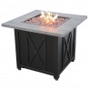 Mr. Bar-B-Q Endless Summer® LP Gas Outdoor Fire Pit with 30-in Wood Look Resin Mantel