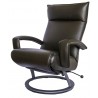 Lafer Gaga Recliner, Espresso - Graphite Base  - Lafer Gaga Recliner, Espresso - Graphite Base 