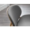 Danica Lounge Chair in Wheat Gray - Seat Back Top Angle - Danica Lounge Chair in Wheat Gray - Seat Back Top Angle