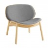 Danica Lounge Chair in Wheat Gray - Angled View - Danica Lounge Chair in Wheat Gray - Angled View