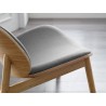 Danica Lounge Chair in Wheat Gray - Top Angle - Danica Lounge Chair in Wheat Gray - Top Angle