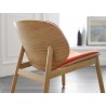 Danica Lounge Chair in Wheat Red - Lifestyle Back Angled - Danica Lounge Chair in Wheat Red - Lifestyle Back Angled