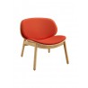 Danica Lounge Chair in Wheat Red - Angled View - Danica Lounge Chair in Wheat Red - Angled View