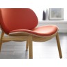 Danica Lounge Chair in Wheat Red - Lifestyle Seat Close-Up - Danica Lounge Chair in Wheat Red - Lifestyle Seat Close-Up