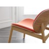 Danica Lounge Chair in Wheat Red - Back Angled - Danica Lounge Chair in Wheat Red - Back Angled