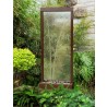 Gardenfall Etched Bamboo Water Fountain - Front - Gardenfall Etched Bamboo Water Fountain - Front