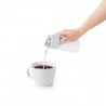 Oxo Good Grips Glass Creamer Dispenser - 12oz Capacity - Dispensing Creamer on Coffee