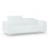 Giadia Loveseat With Adjustable Neck Rest Cushions White - Giadia Loveseat With Adjustable Neck Rest Cushions White