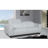 Giadia Loveseat With Adjustable Neck Rest Cushions White - Giadia Loveseat With Adjustable Neck Rest Cushions White