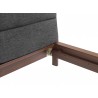 Greenington Park Avenue King Platform Bed with Fabric - Ruby - Bed Frame Edge - Greenington Park Avenue King Platform Bed with Fabric - Ruby - Bed Frame Edge