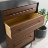 Greenington Park Avenue 4 Drawer High Chest - Top Angled Drawer Opened - Greenington Park Avenue 4 Drawer High Chest - Top Angled Drawer Opened