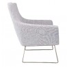 Kendrick Chair Light Grey Fabric - Side - Kendrick Chair Light Grey Fabric - Side
