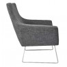 Kendrick Chair Charcoal Grey Fabric - Side - Kendrick Chair Charcoal Grey Fabric - Side