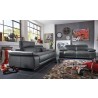 Grace Electric Motion Sofa With Manual Adjustable Neck Rest Cushions In Dark Grey - Lifestyle - Grace Electric Motion Sofa With Manual Adjustable Neck Rest Cushions In Dark Grey - Lifestyle