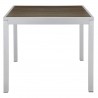 Sedona 24'' Square Table with Gray Vienna Durawood Slats