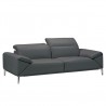 Giadia Sofa With Adjustable Neck Rest Cushions - Dark Grey - Giadia Sofa With Adjustable Neck Rest Cushions - Dark Grey