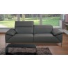 Giadia Sofa With Adjustable Neck Rest Cushions - Dark Grey - Lifestyle - Giadia Sofa With Adjustable Neck Rest Cushions - Dark Grey - Lifestyle