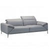 Giadia Sofa With Adjustable Neck Rest Cushions - Light Grey - White BG - Giadia Sofa With Adjustable Neck Rest Cushions - Light Grey - White BG
