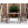 Coronado Wicker Barstool With Cushions - With Table - Lifestyle - Coronado Wicker Barstool With Cushions - With Table - Lifestyle