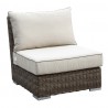 Sunset West Coronado Wicker Armless Club Chair With Cushions - Sunset West Coronado Wicker Armless Club Chair With Cushions