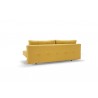 Recast Sofa in Soft Mustard With Dark Wood Legs - Back - Recast Sofa in Soft Mustard With Dark Wood Legs - Back