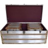Steamer Trunk Coffee And Side Tables Set - Chest Opened - Steamer Trunk Coffee And Side Tables Set - Chest Opened
