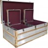 Steamer Trunk Coffee And Side Tables Set - Opened - Steamer Trunk Coffee And Side Tables Set - Opened