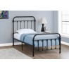 Bed - Twin Size With Black Metal Frame Only - Bed - Twin Size With Black Metal Frame Only