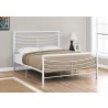 Bed - Queen Size With White Metal Frame - Bed - Queen Size With White Metal Frame