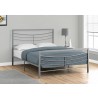 Bed - Queen Size With Grey Metal Frame - Bed - Queen Size With Grey Metal Frame