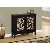 Accent Chest - Antique Black / Mirror Traditional Style - Accent Chest - Antique Black / Mirror Traditional Style