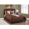 Bed - Full Size / Dark Brown Leather-look - Bed - Full Size / Dark Brown Leather-look