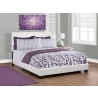 Bed - Queen Size / White Leather-look Fabric - Bed - Queen Size / White Leather-look Fabric