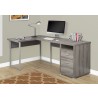 Computer Desk - 80"L Dark Taupe