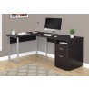 Computer Desk - 80"L Cappuccino