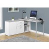 Computer Desk - 60"L White Cement-Look