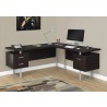 Computer Desk - 70"L Cappuccino