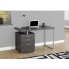 Computer Desk - 48"L / Grey Left Or Right Facing - Computer Desk - 48"L / Grey Left Or Right Facing