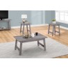 Table Set - 3pcs Set Grey - Table Set - 3pcs Set Grey